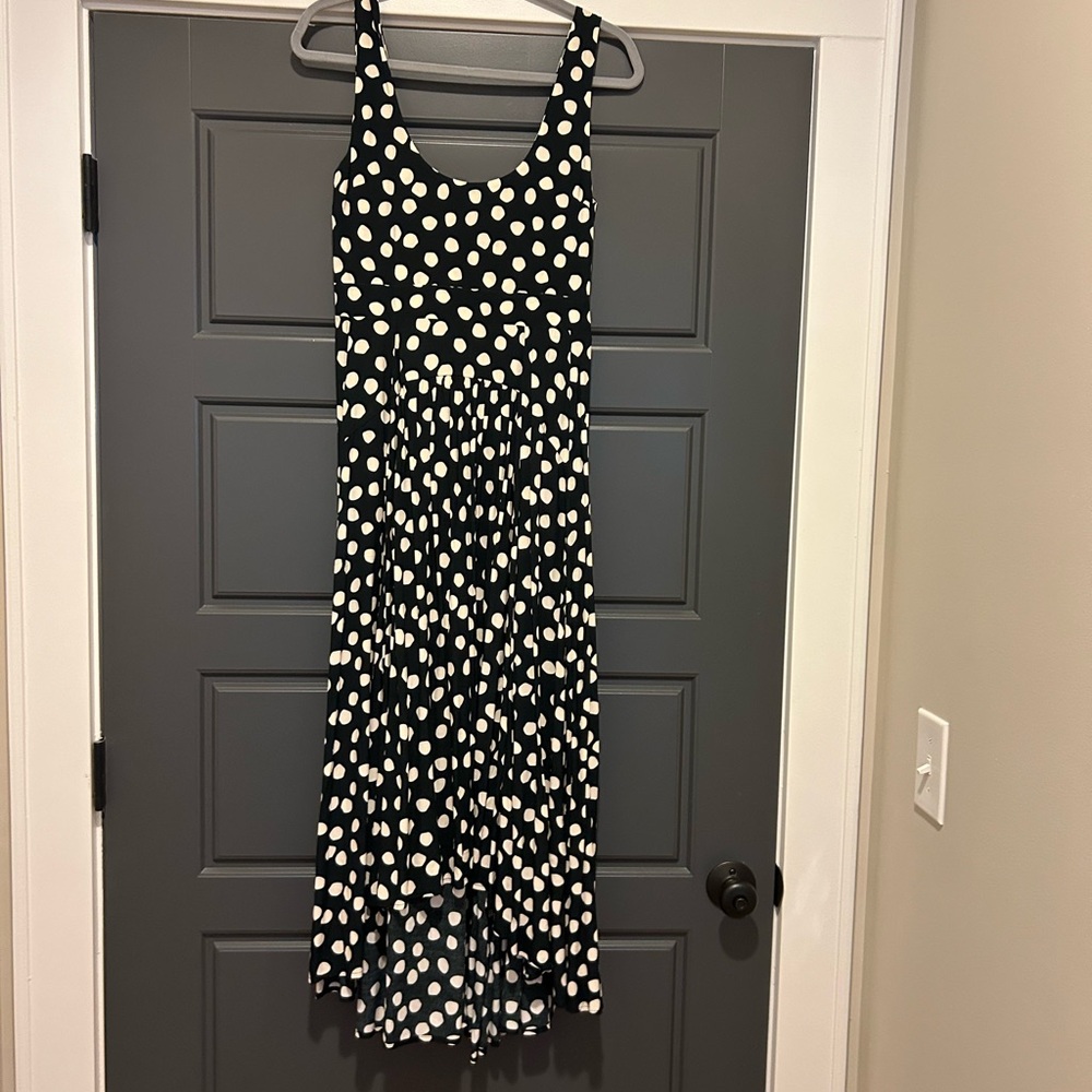 Mister Zimi Black and Cream Polka Dot Dress Sz 6 US